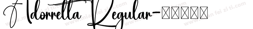 Adorretta Regular字体转换